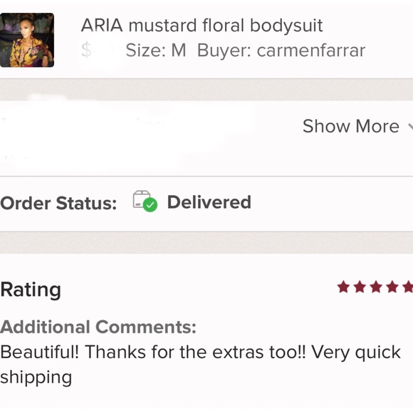 floral bodysuit - Picture 6 of 6